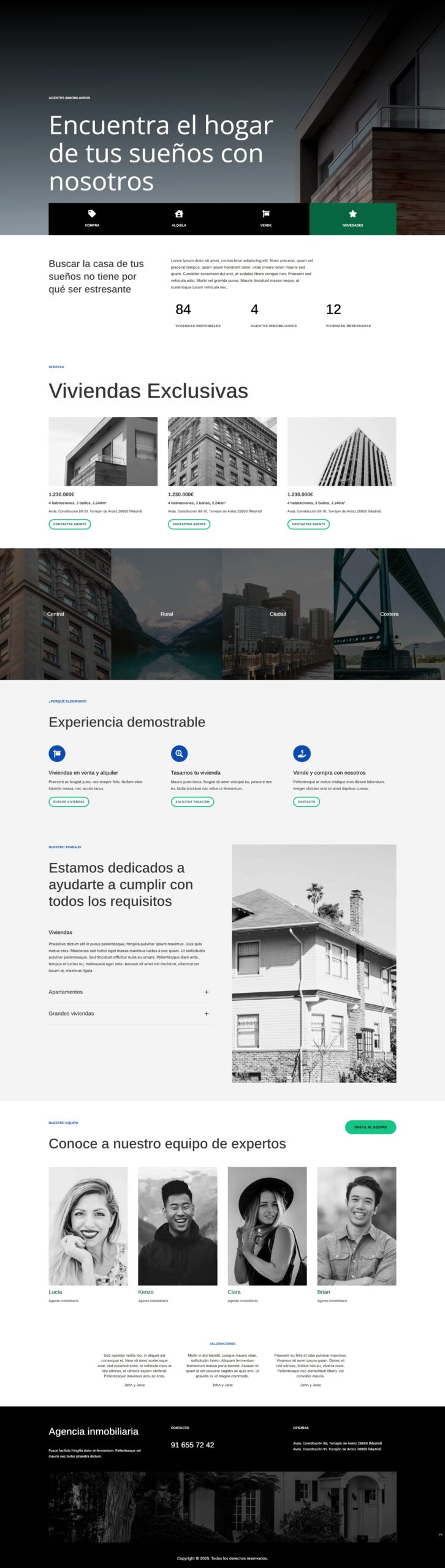 Plantilla Agencia Inmobiliaria