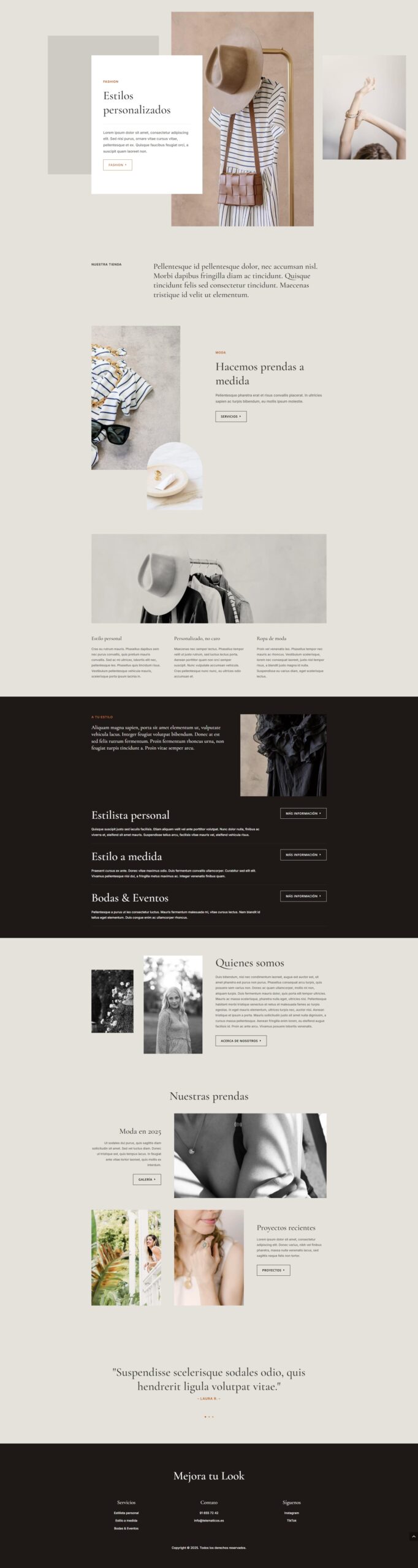 Plantilla Tienda de Moda